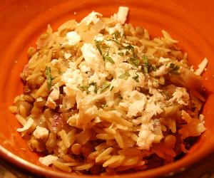 Orzo with Roasted Red Peppers
